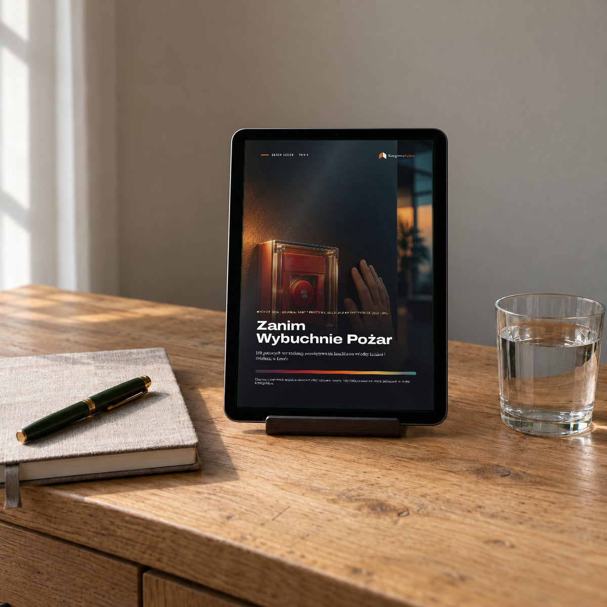 Zanim Wybuchnie Pożar – e-book PDF na tablecie